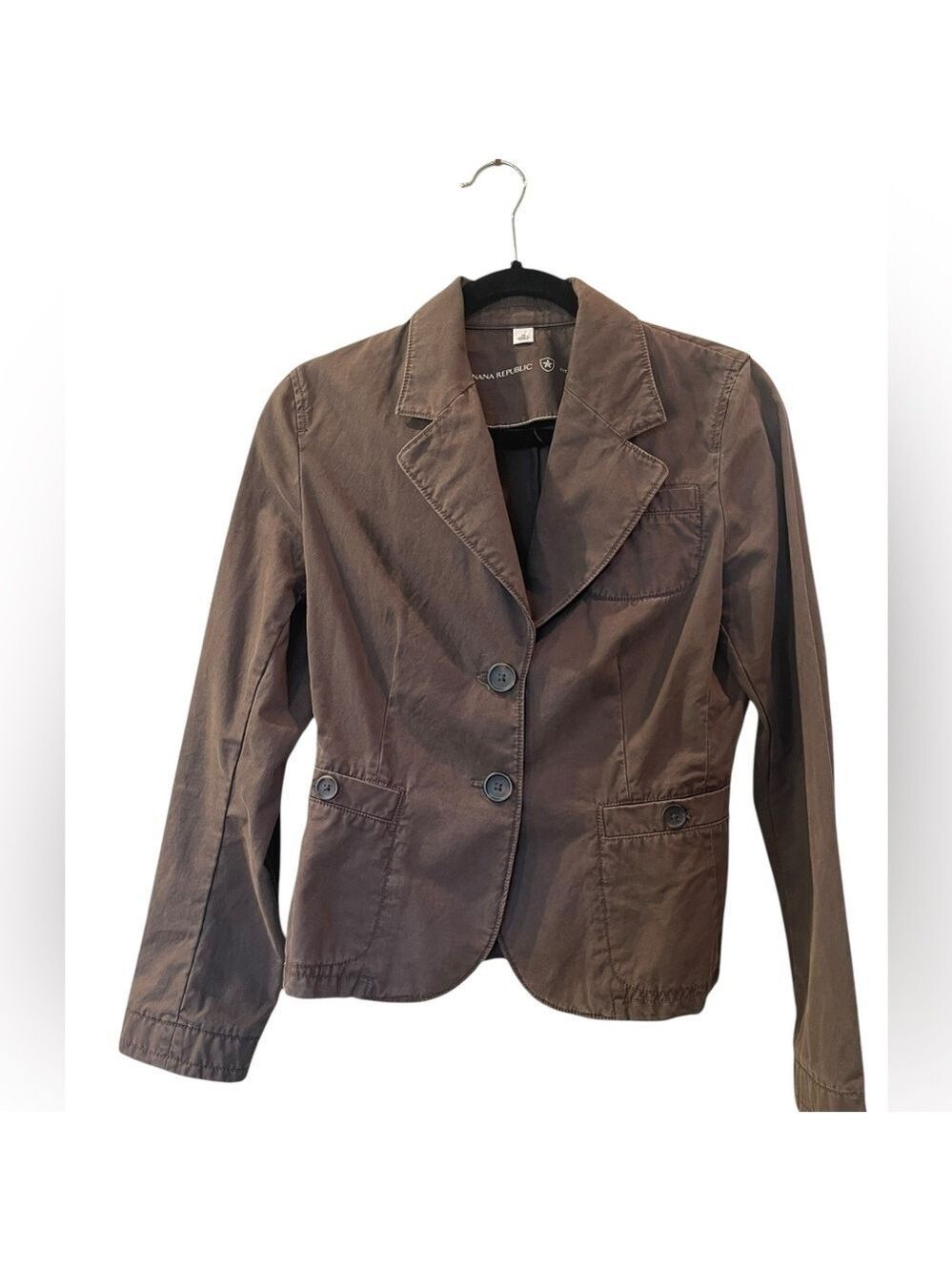 Banana Republic Women’s Brown Blazer Jacket With Pockets Size: Medium